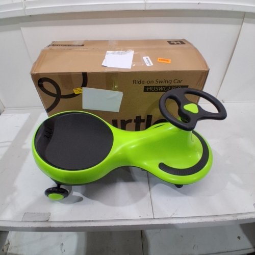 HURTLE SWING RIDE ON WIGGLE CAR - 243LBS CAP - GREEN (MODEL: HUSWC27GR) image 2