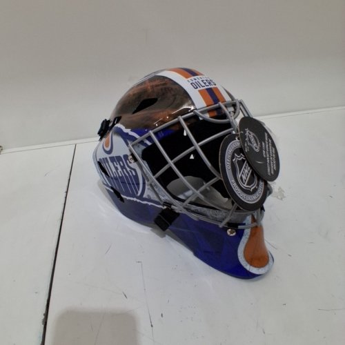 FRANKLIN SPORTS NHL LEAGUE MINI GOALIE MASK - FOR 6-12 YEAR OLDS - EDMONTON OILERS image 3