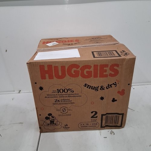 234PK MICKEY MOUSE HUGGIES SNUG AND DRY BABY DIAPERS - SIZE 2 (12-18LBS) image 2