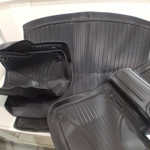AOMSAZTO ALL-WEATHER FLOOR MATS & CARGO MAT FIT FOR HONDA CRV GAS 2017-2022 (NOT FIT HYBRID) - BLACK image 4