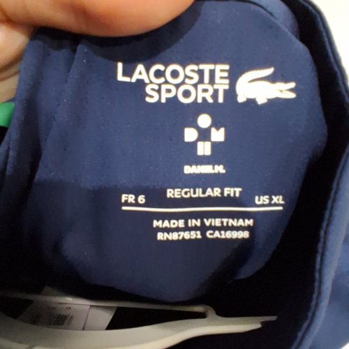 MEN'S LACOSTE TENNIS X DANIIL MEDVEDEV TRACK SWEATSHIRT - EXTRA LARGE - NAVY BLUE image 2