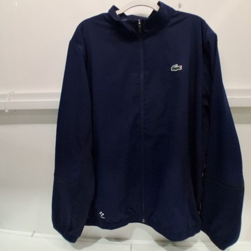 MEN'S LACOSTE TENNIS X DANIIL MEDVEDEV TRACK SWEATSHIRT - EXTRA LARGE - NAVY BLUE image 3