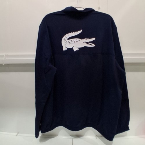 MEN'S LACOSTE TENNIS X DANIIL MEDVEDEV TRACK SWEATSHIRT - EXTRA LARGE - NAVY BLUE image 4