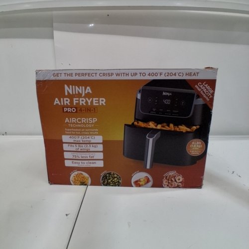 NINJA AIR FRYER PRO 4-IN-1 AIR FRYER -5QT - BLACK (MODEL: AF141C) image 4