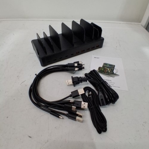 10-IN-1 CHARGING STATION FOR MULTIPLE DEVICES - 420W - BLACK (MODEL:M10C) image 3