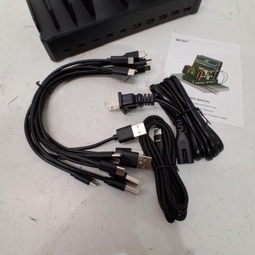 10-IN-1 CHARGING STATION FOR MULTIPLE DEVICES - 420W - BLACK (MODEL:M10C) image 4