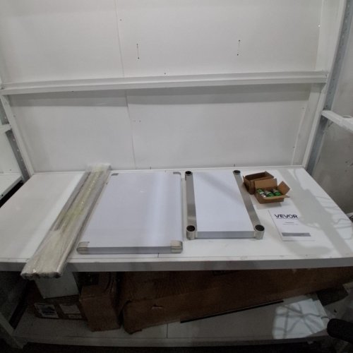 VEVOR WORKBENCH - 24" X 18" X 34" - WHITE/STAINLESS STEEL image 3