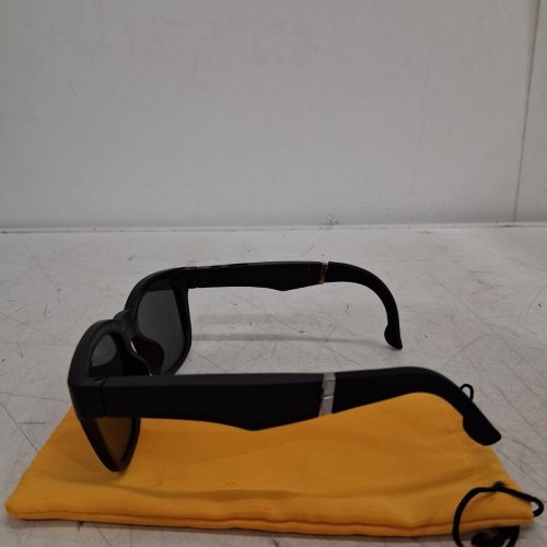 WIRELESS BLUETOOTH SMART GLASSES WITH SOFT CARRY CASE - OSFM - BLACK image 4