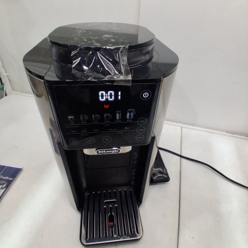 DELONGHI TRUEBREW 2-IN-1 SINGLE SERVE & DRIP COFFEE MAKER WITH BUILT-IN GRINDER - 5 CUP THERMAL CARAFE - BLACK/STAINLESS STEEL (MODEL: CAM51035M) image 2