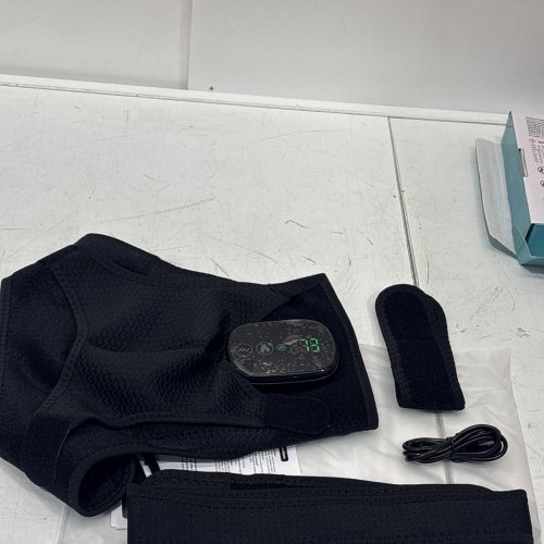 CORDLESS HEATING VIBRATION MASSAGE SHOULDER PAD - UP TO 140°F - 33" TO 55" - BLACK/GREY (MODEL: D10220006) image 3