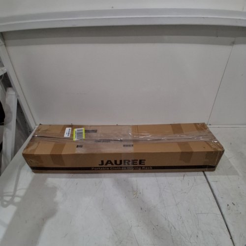 JAUREE TRIPOD PORTABLE ADJUSTABLE CLOTHES DRYING RACK - 51" X 21"-35" - WHITE/BLUE image 5