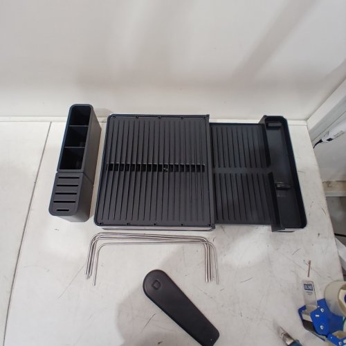 JOSEPH JOSEPH EXTEND MAX STEEL EXPANDING DISH DRYING RACK, CUTLERY AND KNIFE HOLDER, SWIVEL DRAINING SPOUT, STAINLESS STEEL image 4