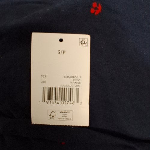 WOMEN'S GEORGE SLEEP JOGGER PAJAMAS - SMALL/PETITE - NAVY / CHERRIES image 3