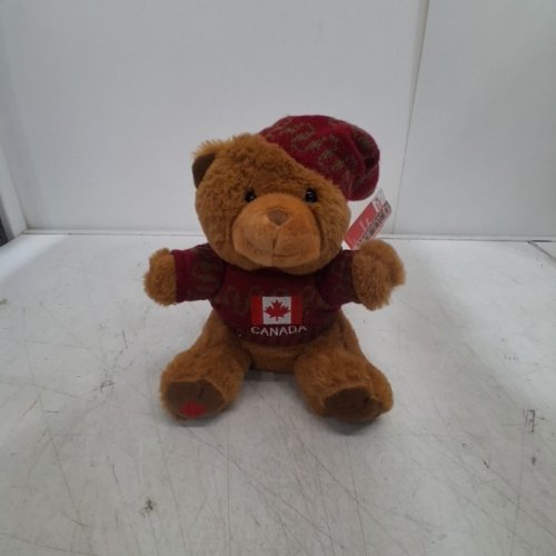 WAY TO CELEBRATE! CANADA PLUSH TEDDY BEAR - 9" - BROWN image 2