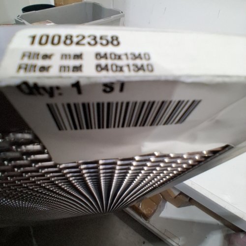 BYSTRONIC FILTER MAT WITH SEAL - 25" X 52.7" - SILVER image 2