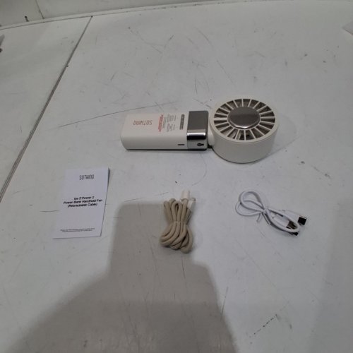 SOTHING POWER BANK HANDHELD FAN - 5000 MAH - 5V - WHITE (MODEL: DSHJ-S-252B) image 4