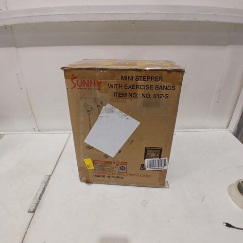 HEALTH & FITNESS MINI STEPPER WITH RESISTANCE BANDS - GREY (MODEL: 012-S) image 4