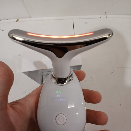 YOURMATE 3 MODE RED LIGHT THERAPY BEAUTY DEVICE, FACE & NECK MASSAGER - 5V - WHITE (MODEL: ES-1081) image 2