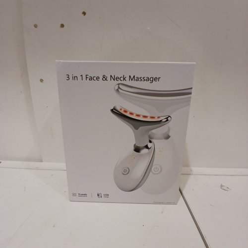 YOURMATE 3 MODE RED LIGHT THERAPY BEAUTY DEVICE, FACE & NECK MASSAGER - 5V - WHITE (MODEL: ES-1081) image 5