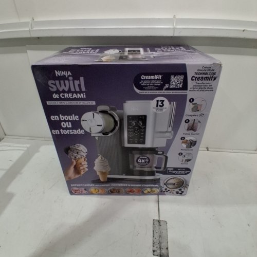 NINJA CREAMI SWIRL 13-IN-1 SOFT SERVE ICE CREAM AND FROZEN TREAT MACHINE - BLACK/GREY/SILVER (MODEL: NC701C) image 5