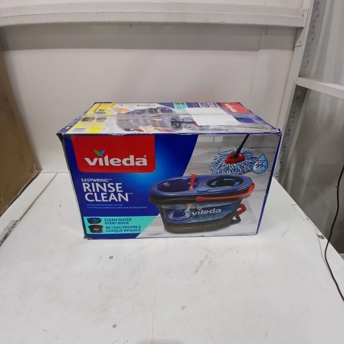 VILEDA EASY WRING RINSE CLEAN SPIN MOP AND BUCKET SYSTEM - 22" TO 36" - BLACK/RED/BLUE - (MODEL: 168467) image 5