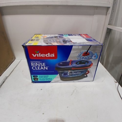 VILEDA EASY WRING RINSE CLEAN SPIN MOP AND BUCKET SYSTEM - 22" TO 36" - BLACK/RED/BLUE - (MODEL: 168467) image 6