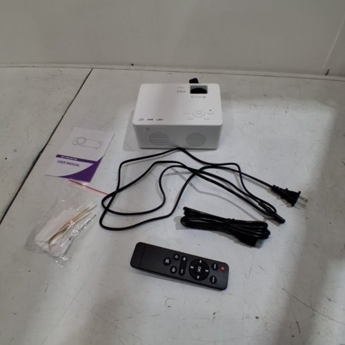 DR.J PORTABLE 1080P WIFI MOVIE PROJECTOR FOR UP TO 170" SCREEN - WHITE (MODEL: PT-06) image 3