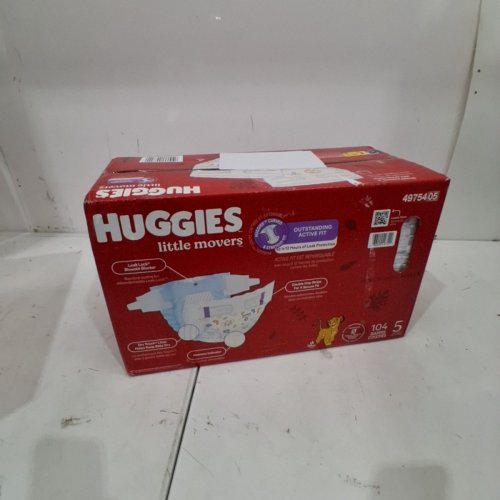 104PK HUGGIES LITTLE MOVERS DIAPERS - SIZE 5 image 2