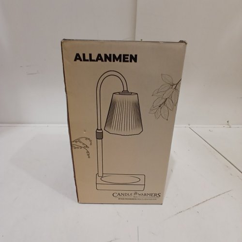 ALLANMEN DIMMABLE ADJUSTABLE HEIGHT CANDLE WARMER LAMP - AMBER / WOOD image 3
