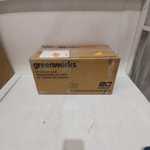 GREENWORKS PRO 80V CORDLESS CHAINSAW *TOOL ONLY* - 16" BLADE - GREEN/BLACK (MODEL: CS80L01) image 6