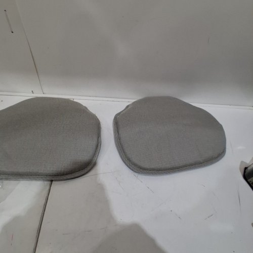 2PK NON-SLIP PADDED SEAT CUSHIONS - UNIVERSAL FIT - GREY image 2