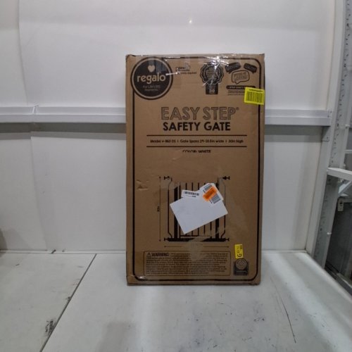 REGALO EASY STEP EXTRA WIDE METAL SAFETY GATE - 30" X 29" - WHITE (MODEL: 1164EWDS) image 4