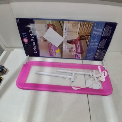 DREAM ON ME LIGHTWEIGHT MESH KIDS BED RAIL 33" X 15" - PINK image 2