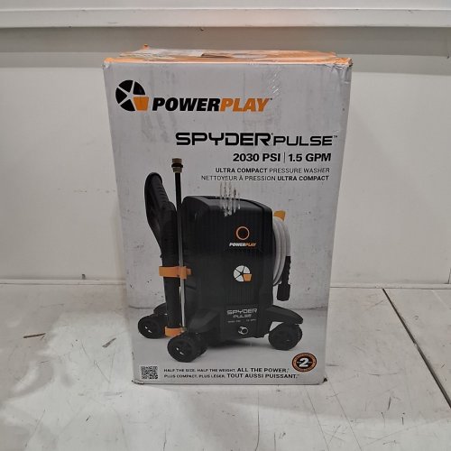 POWERPLAY SPYDER PULSE ELECTRIC PRESSURE WASHER - 2030PSI 1.5GPM - BLACK (MODEL: SPY2030) image 12