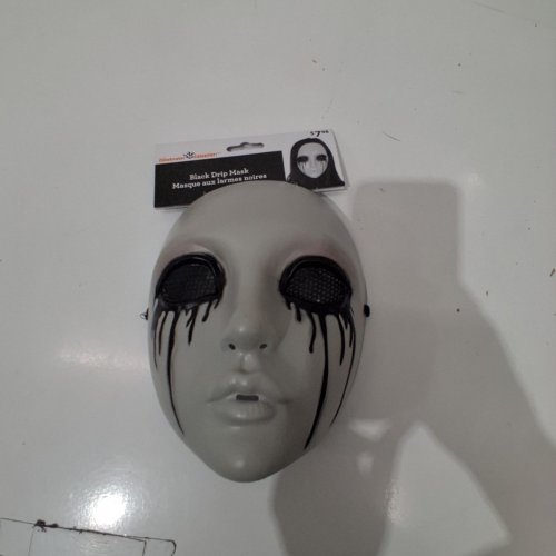 ADULT WAY TO CELEBRATE! BLACK DRIP MASK - BLACK AND WHITE image 2