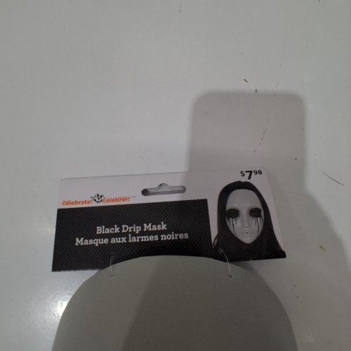 ADULT WAY TO CELEBRATE! BLACK DRIP MASK - BLACK AND WHITE image 3