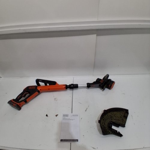 BLACK+DECKER CORDLESS STRING TRIMMER - 2 SPEED - 20V MAX - 12" - ORANGE/BLACK (MODEL: LST522) image 3
