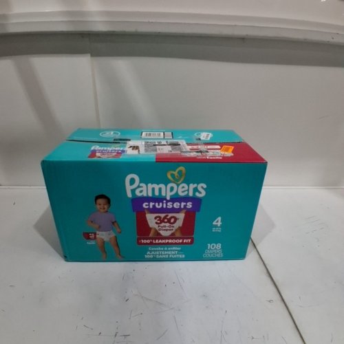 108PK PAMPERS CRUISERS DISPOSABLE BABY DIAPERS - SIZE 4 image 2