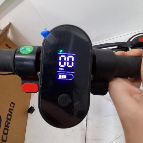 KIDS ECOROAD ELECTRIC SCOOTER 150W, 16KPH MAX - AGES 6-12 - BLACK/WHITE image 2
