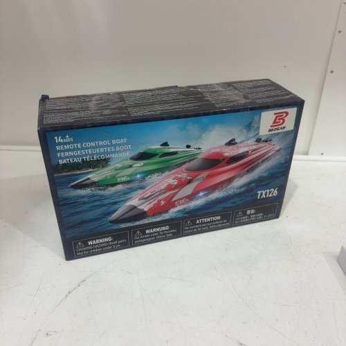 BEZGAR RC BOAT WITH REMOTE CONTROL - 700MAH BATTERY - 12" - BLUE - (MODEL TX126) image 4