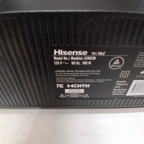 HISENSE 4K UHD HDR LRD ROKU SMART TV - 43" - BLACK (MODEL: 43R63N) image 13