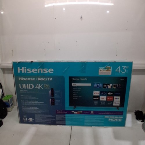 HISENSE 4K UHD HDR LRD ROKU SMART TV - 43" - BLACK (MODEL: 43R63N) image 15