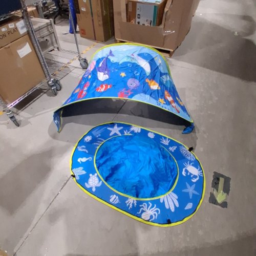 FOLDABLE BEACH BABY TENT WITH CARRYING BAG - 24 MONTHS+ - BLUE (MODEL: KF1002) image 2