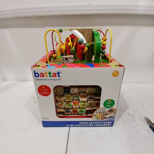 B. TOYS WOODEN ACTIVITY CUBE WITH ALPHABET EDUCATIONAL FOR TODDLERS, KIDS 1 YEAR+ - MULTICOLORED (MODEL: CH1040-01) image 2