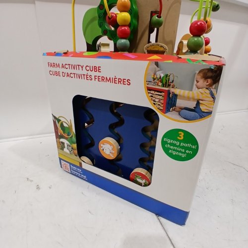 B. TOYS WOODEN ACTIVITY CUBE WITH ALPHABET EDUCATIONAL FOR TODDLERS, KIDS 1 YEAR+ - MULTICOLORED (MODEL: CH1040-01) image 4
