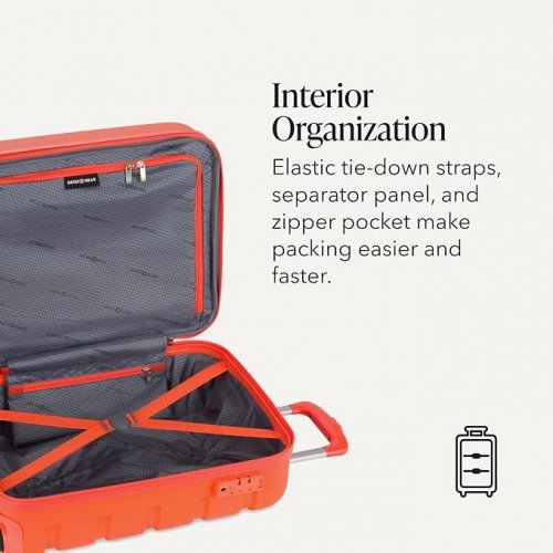 SWISSGEAR EXPANDABLE SIGNATURE HARDSIDE SPINNER LUGGAGE - 28" - ORANGE image 2