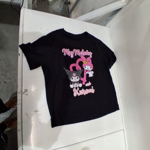 SANRIO MY MELODY AND KUROMI GRAPHIC T-SHIRT - EXTRA LARGE - BLACK image 2