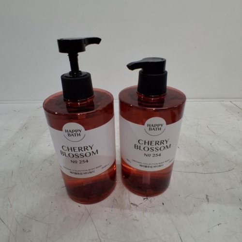 2PK HAPPY BATH PERFUMED BODY WASH - CHERRY BLOSSOM - 883ML/EACH image 2