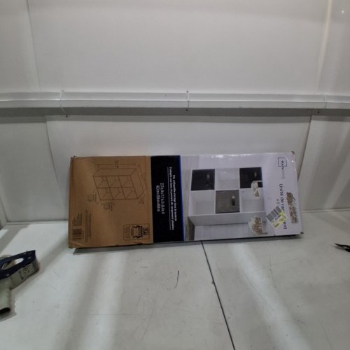 MAINSTAYS 6-CUBE STORAGE SHELVES/ ORGANIZER - 23.7” X 11.7" X 35.3" - WHITE (MODEL: HS2017-743WTE) image 4