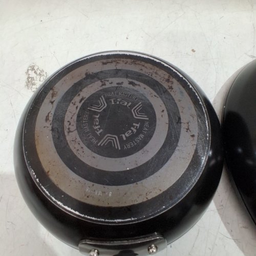 3PC T-FAL NON-STICK FRYING PANS - BLACK image 5